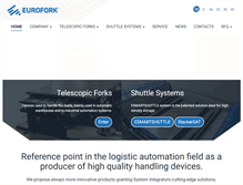 Tablet Screenshot of eurofork.com